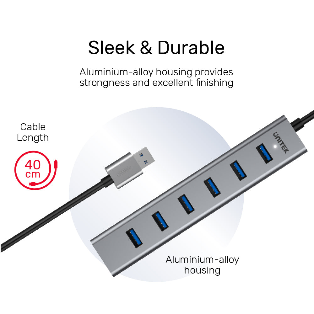 7 Ports Powered USB 3.0 Hub
