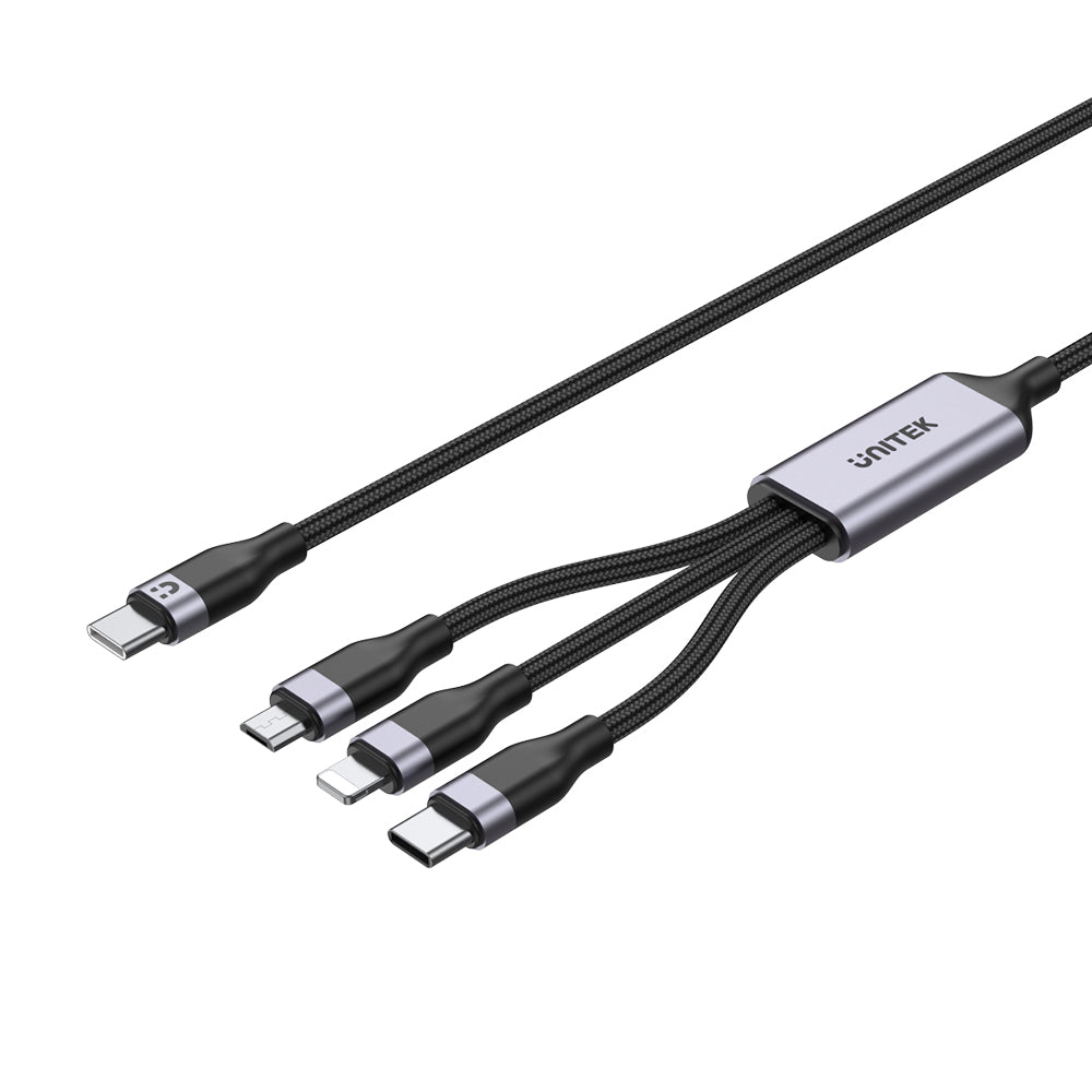 3-in-1 USB-C to Lightning USB-C Micro USB Multi Charging Cable