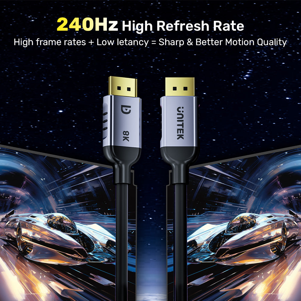 8K DisplayPort 1.4 影音線