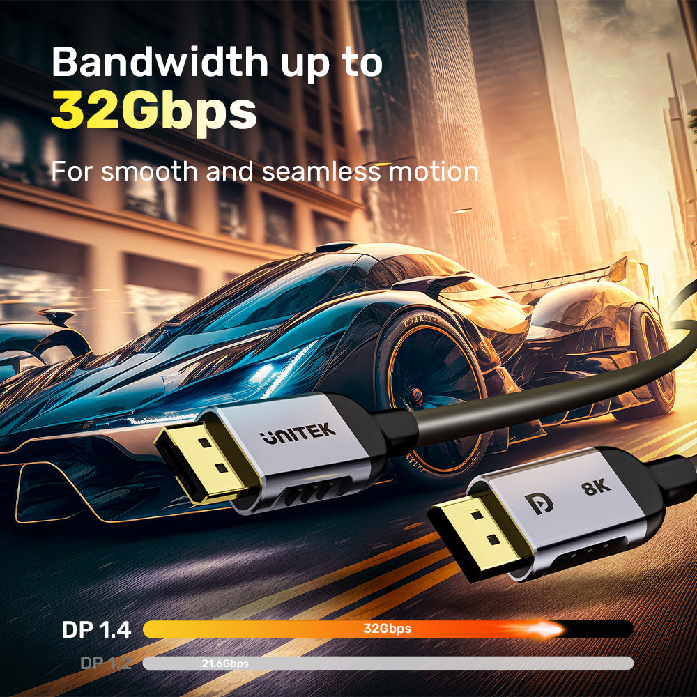 8K DisplayPort 1.4 影音線