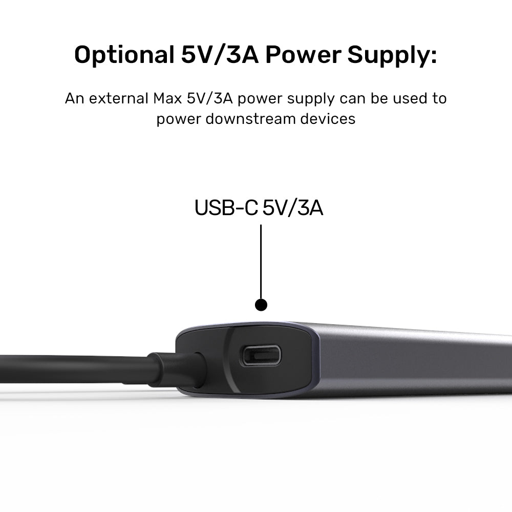 uHUB Q4 4合1 10Gbps USB-C 集線器連2個USB-A和2個USB-C端口