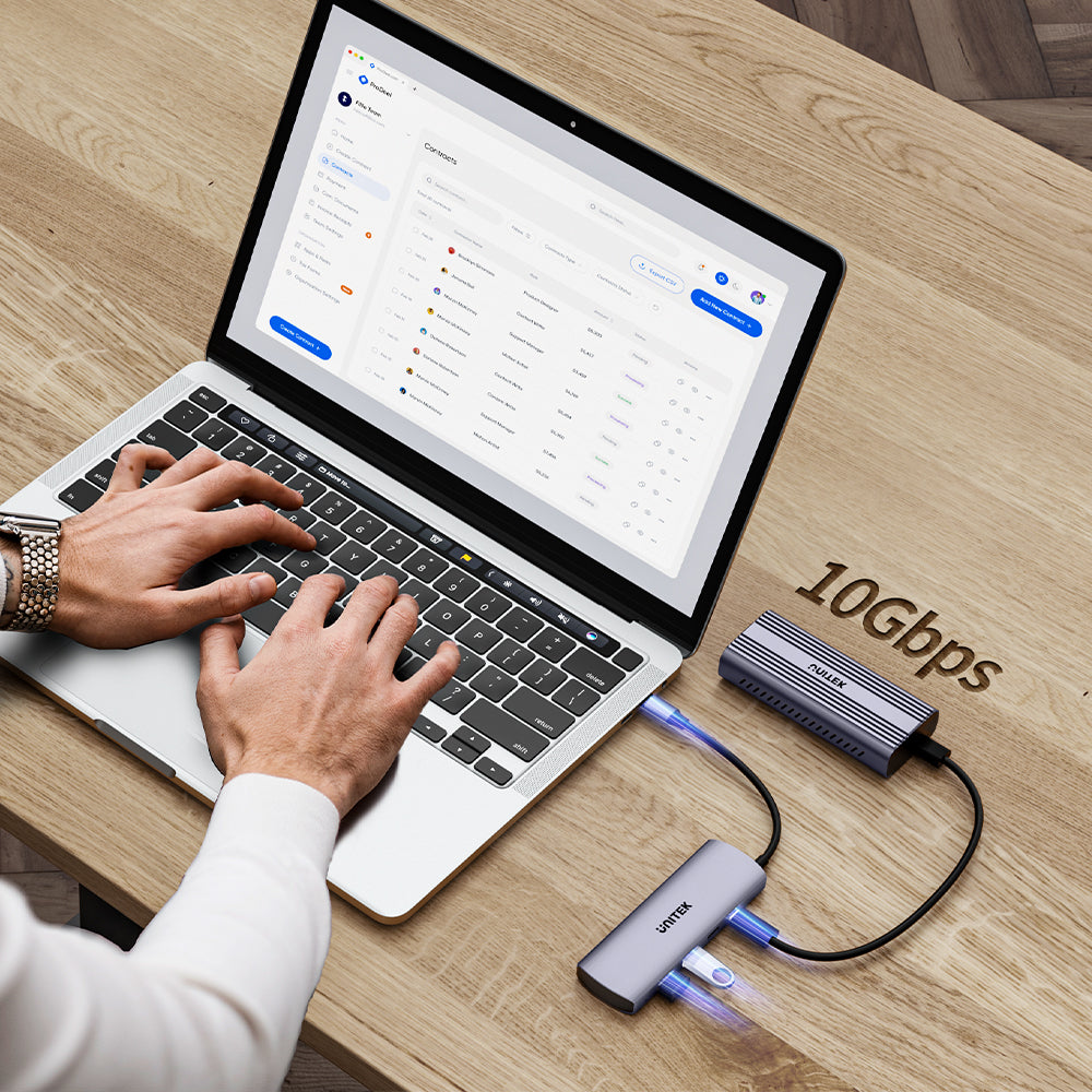 uHUB Q4 4合1 10Gbps USB-C 集線器連 4 個 USB-A端口