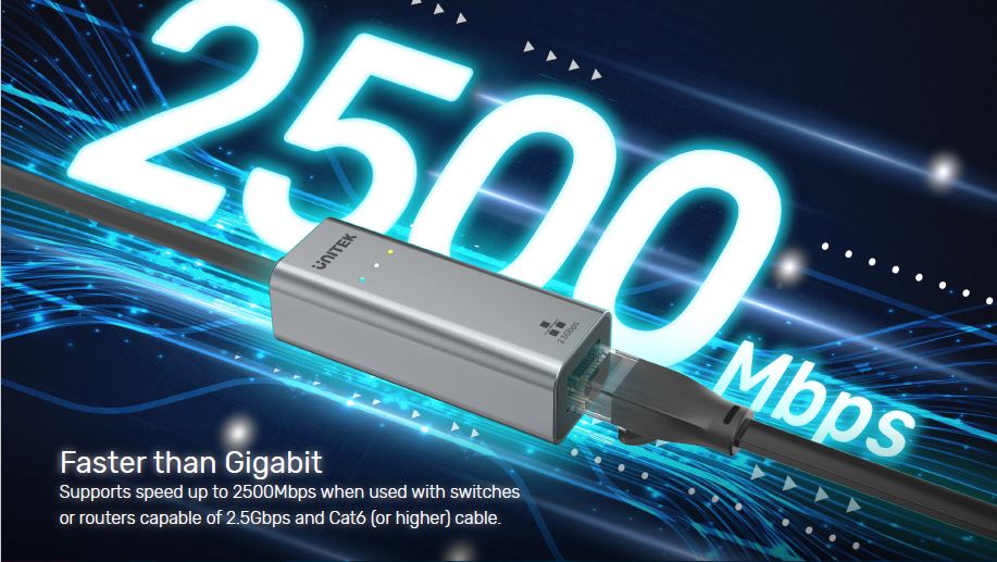 二合一 USB-C/ USB-A 轉 2.5G 乙太網轉接器