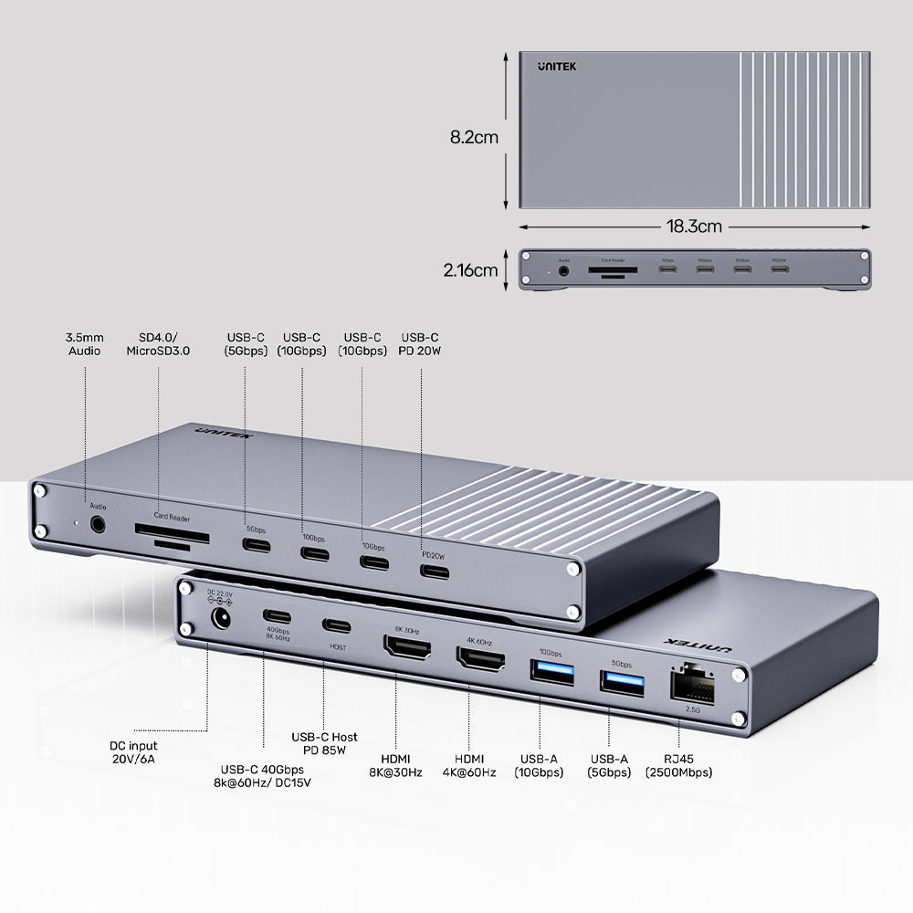 三螢幕 USB4 40Gbps 擴充基座
