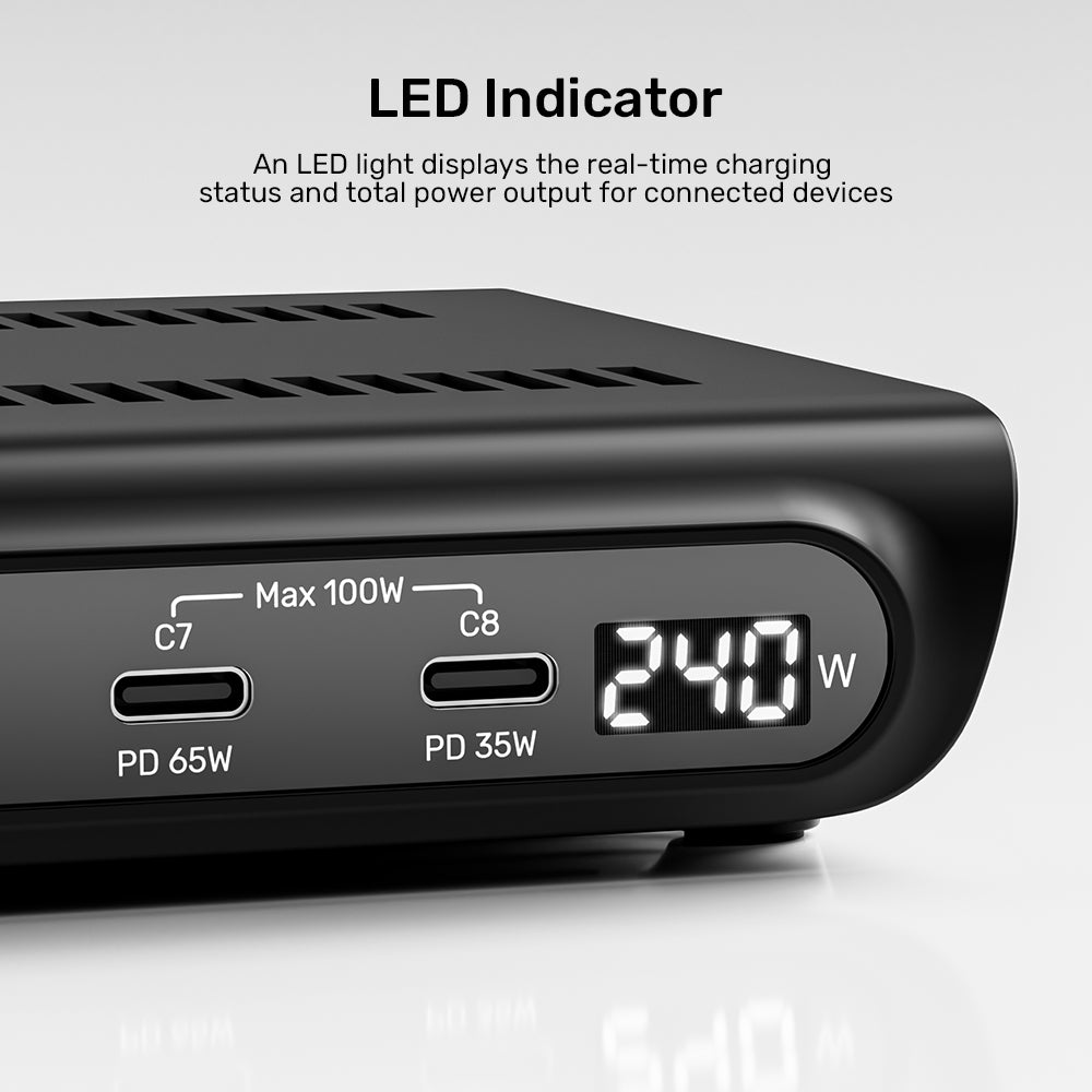 uCharge 240W 10端口USB智能充電站