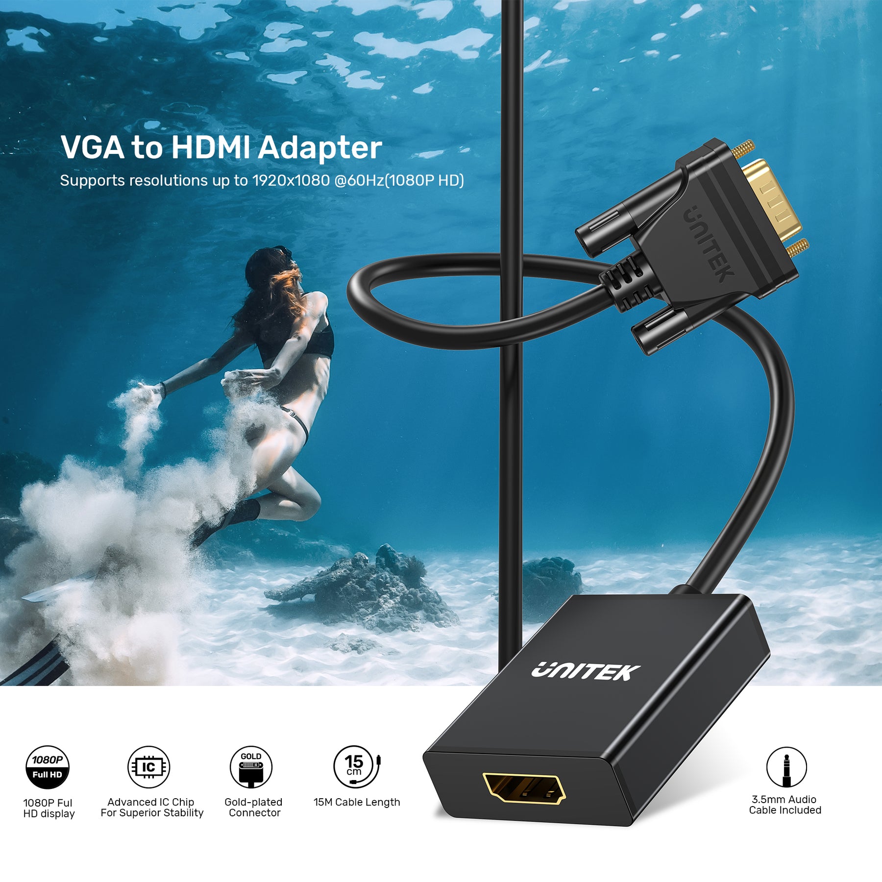 VGA 轉 HDMI 轉換器