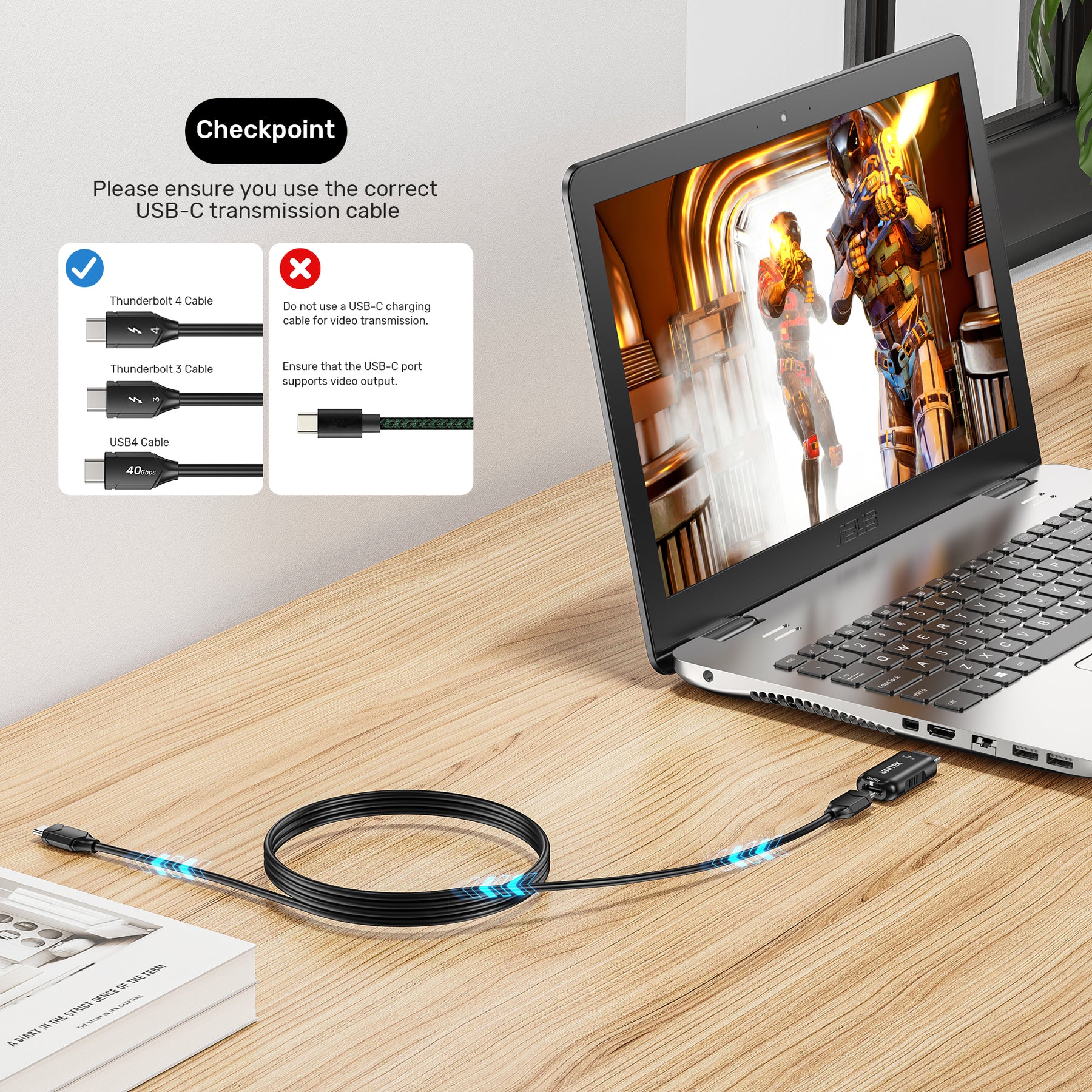HDMI to USB-C Adapter