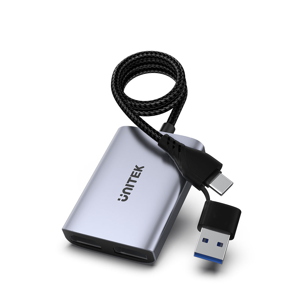 USB C/A 雙 HDMI 轉換器