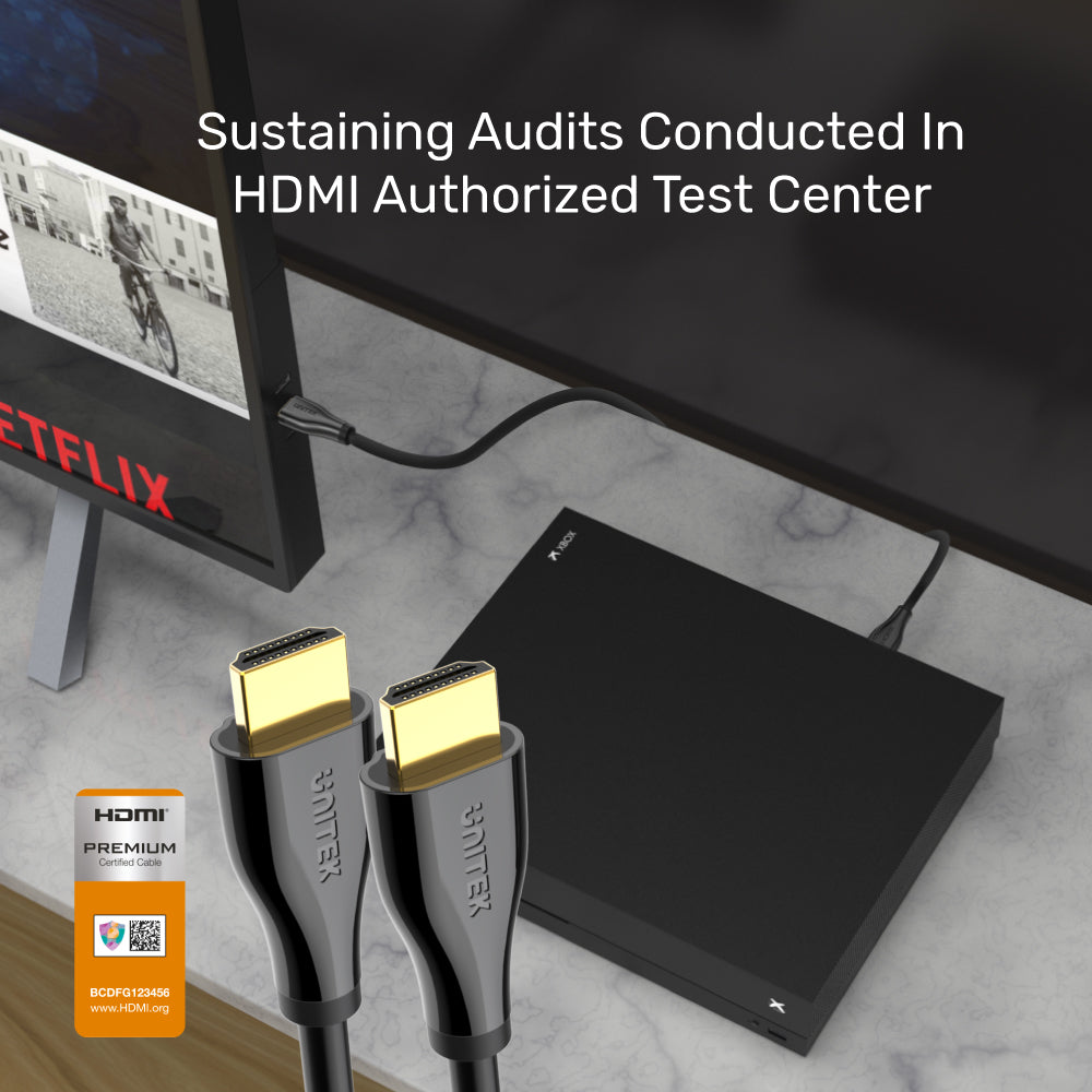 4K 60Hz Premium Certified HDMI 影音線 (帶乙太網功能)