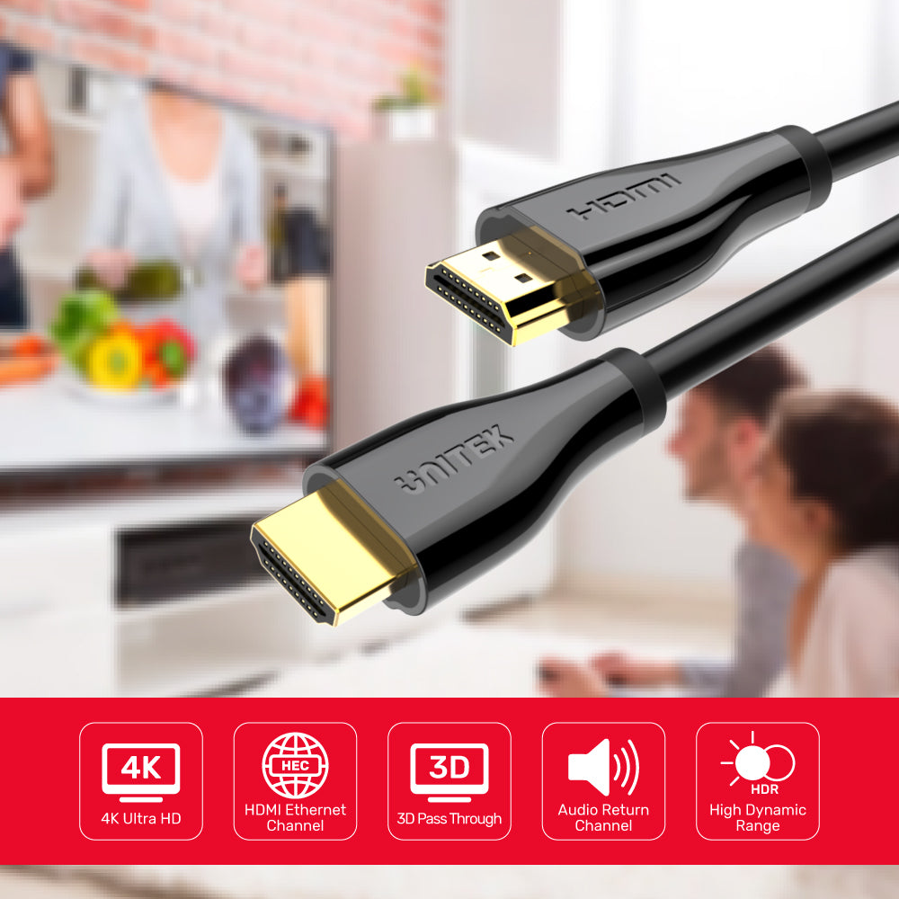 4K 60Hz Premium Certified HDMI 影音線 (帶乙太網功能)