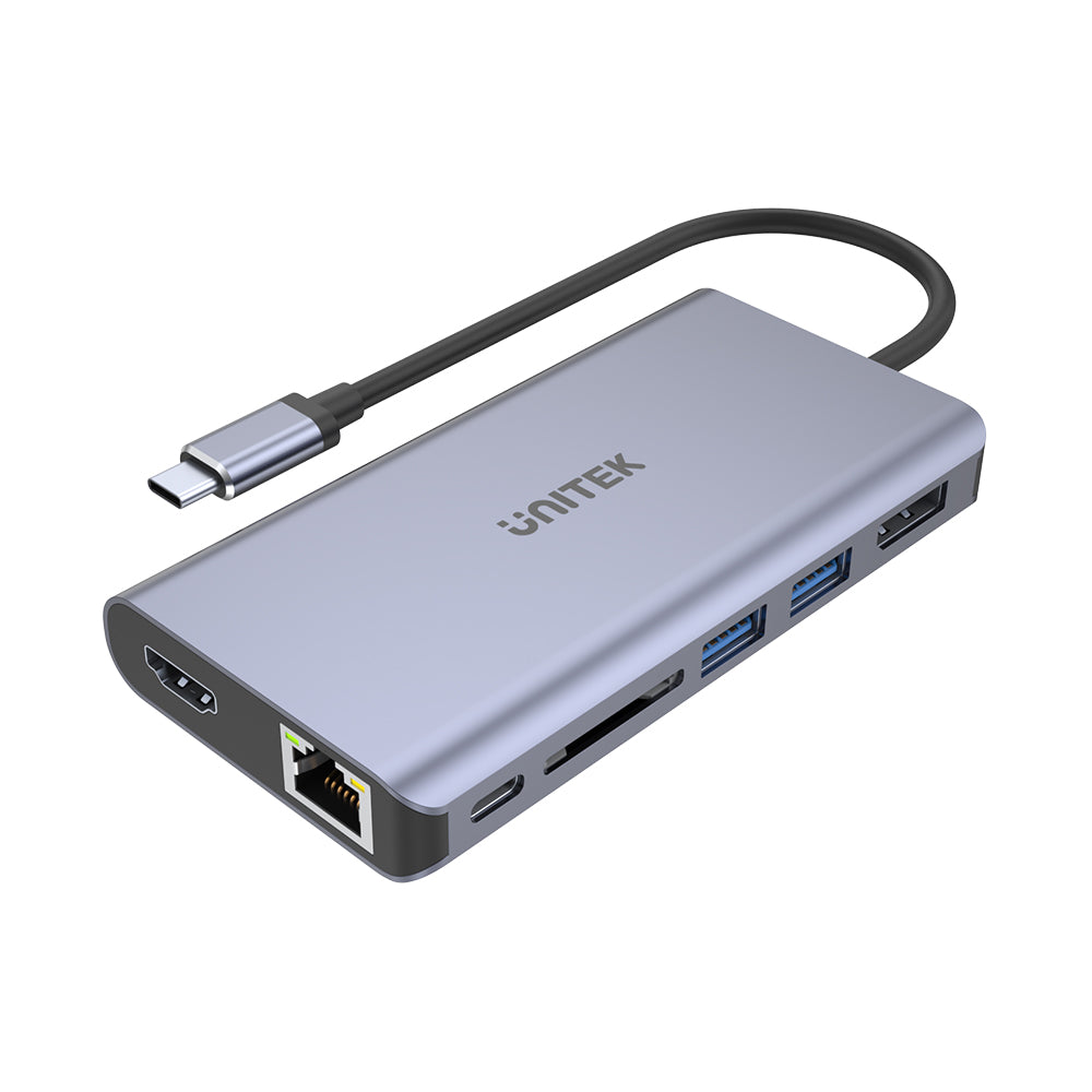firkant Ellers Fængsling uHUB S7+ 7-in-1 USB-C Ethernet Hub with MST Dual Monitor, 100W Power D