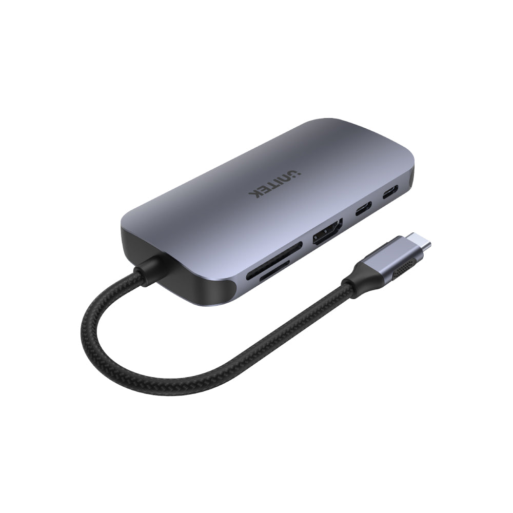 uHUB N9+ 9-in-1 USB-C Ethernet Hub with HDMI, 100W Power Delivery and Dual Card Reader