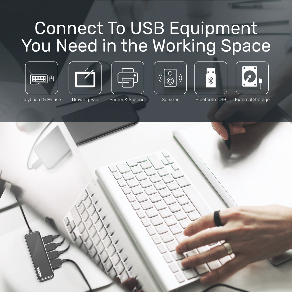 uHUB Q4 Exquisite 4 Ports USB 3.0 Hub