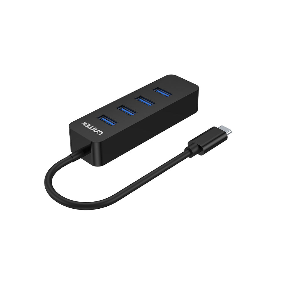 uHUB Q4 4接口 USB-C Hub (帶 USB-C 外接電源口)