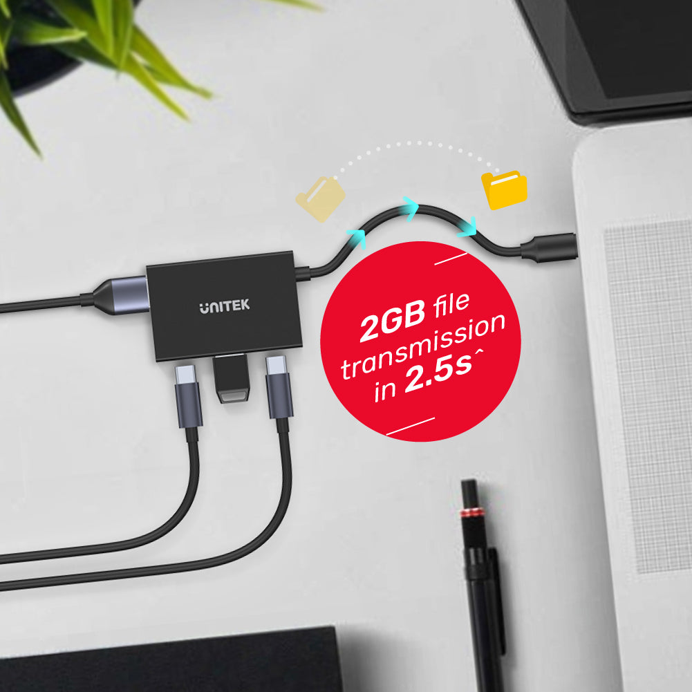 uHUB Q4 Advanced 4-in-1 USB-C Hub in 10Gbps