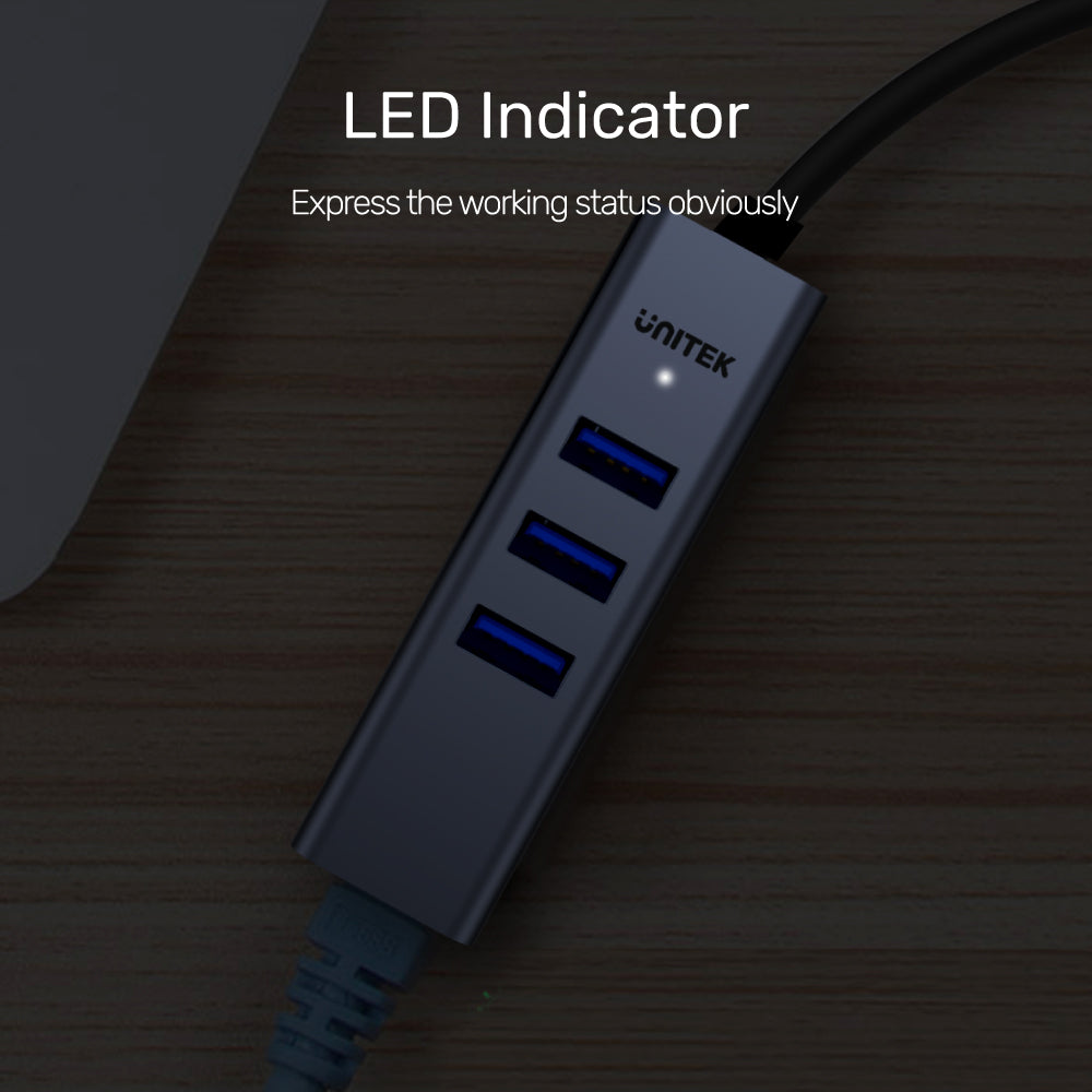 uHUB Q4+ 4-in-1 USB-A Ethernet Hub