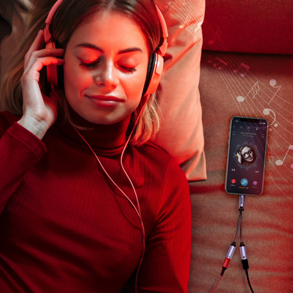 USB-C Splitter 2-in-1 USB C Headphone & Charge Adapter