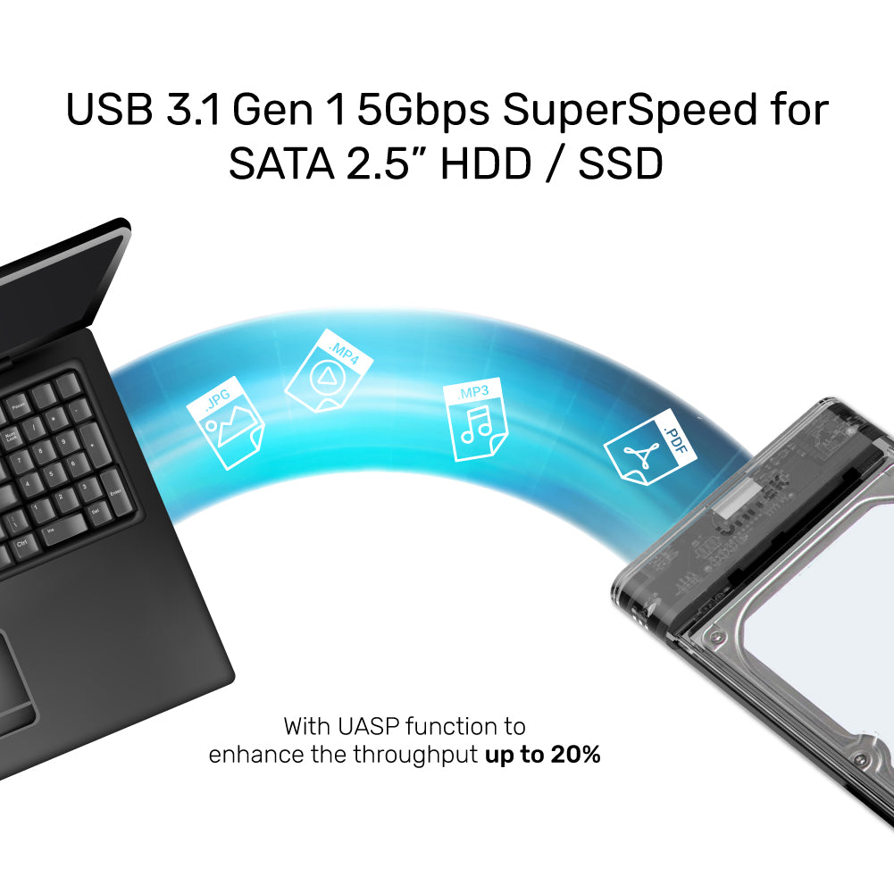 DiskGuard Limpid R USB 3.0 to SATA III 2.5 HDD/SSD HDD & SSD Enclosure