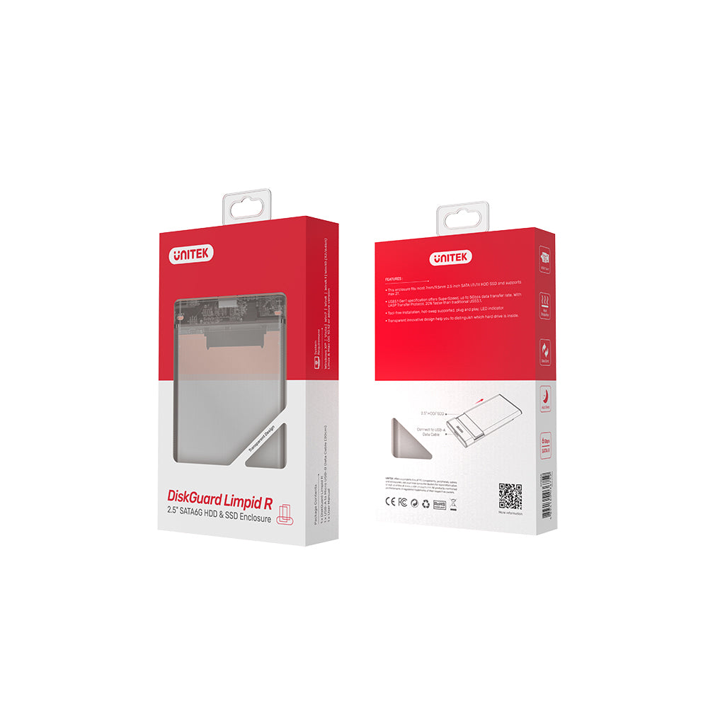DiskGuard Limpid R USB 3.0 to SATA III 2.5 HDD/SSD HDD & SSD Enclosure