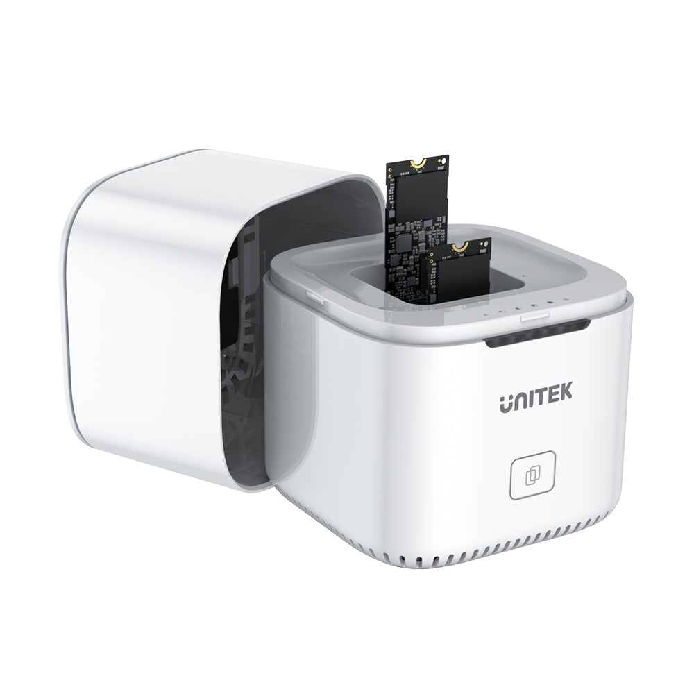 SyncStation Marshmallow M.2 NVMe 雙槽 USB-C 硬盤座 (具離線複製功能)