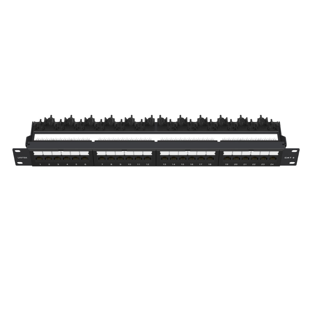 Cat 6 UTP 24 Ports RJ45 Patch Panel