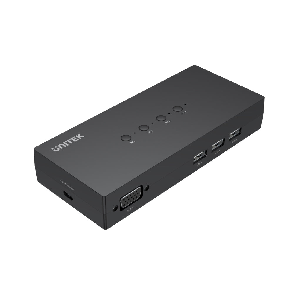 Full HD 1080P VGA KVM Switch 4 In 1 Out