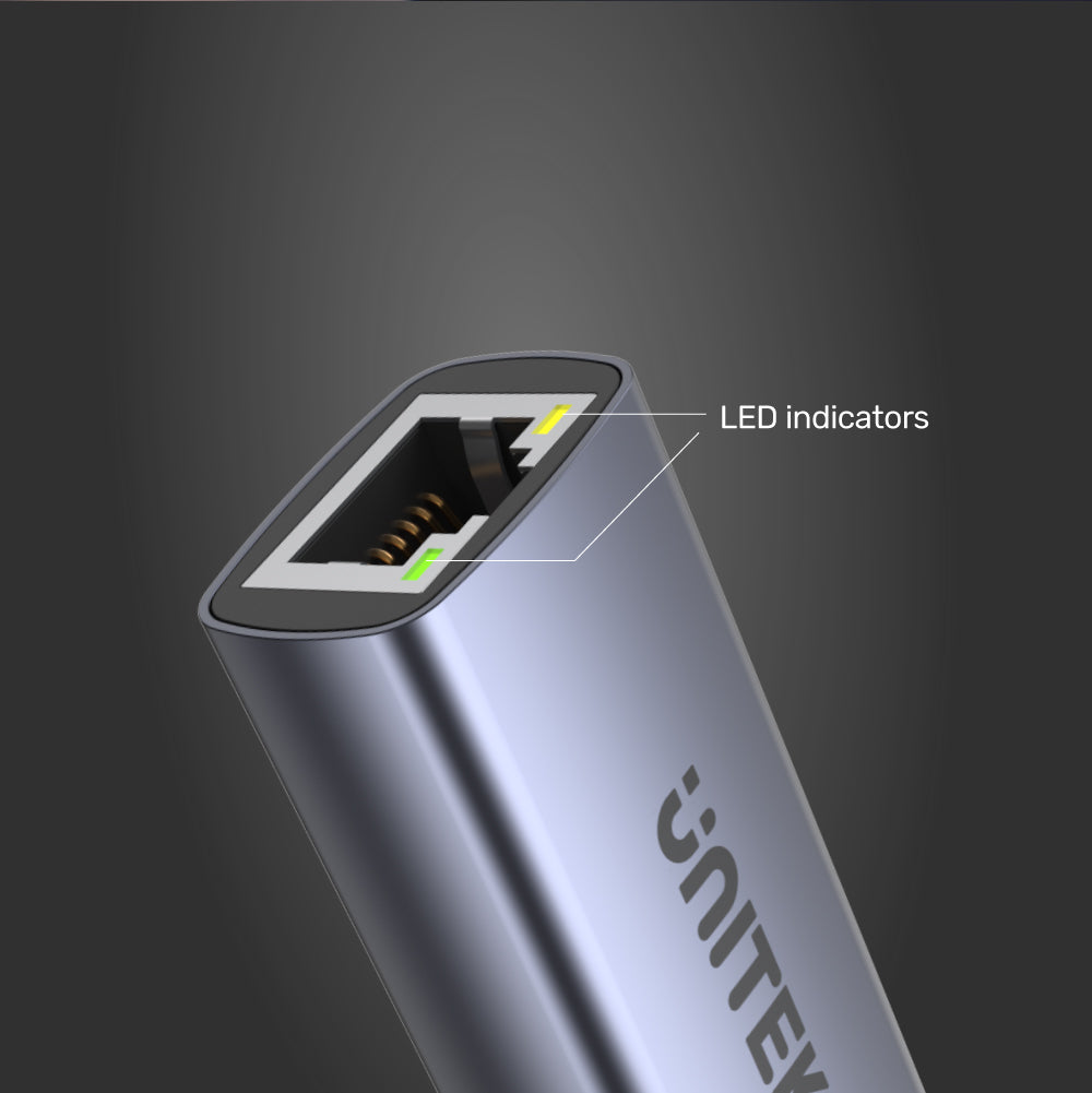 2 in 1 USB-C To Gigabit Ethernet Adapter With 100W Power Delivery