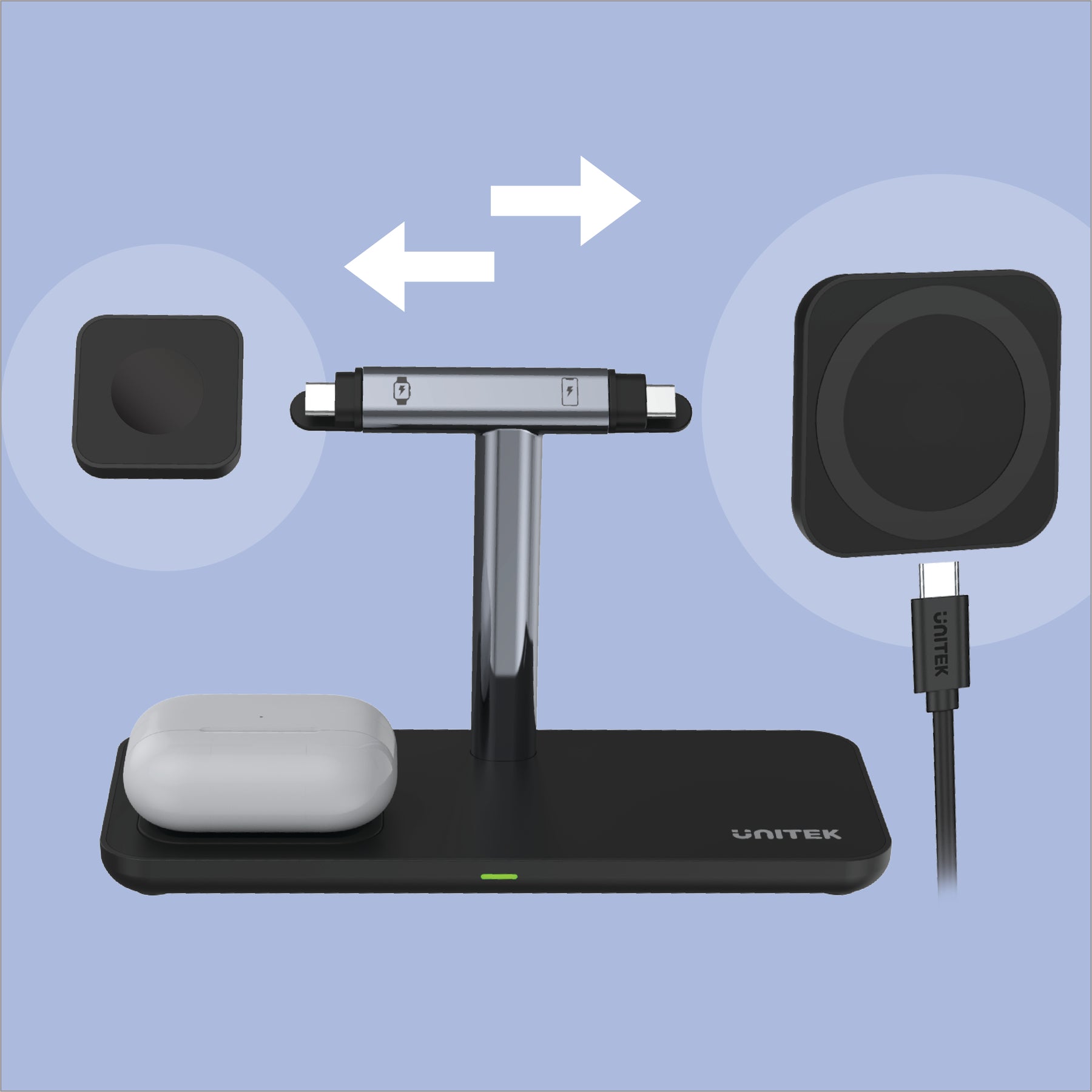 MagMighty TRI 3 合 1 磁吸無線充電分離式支架