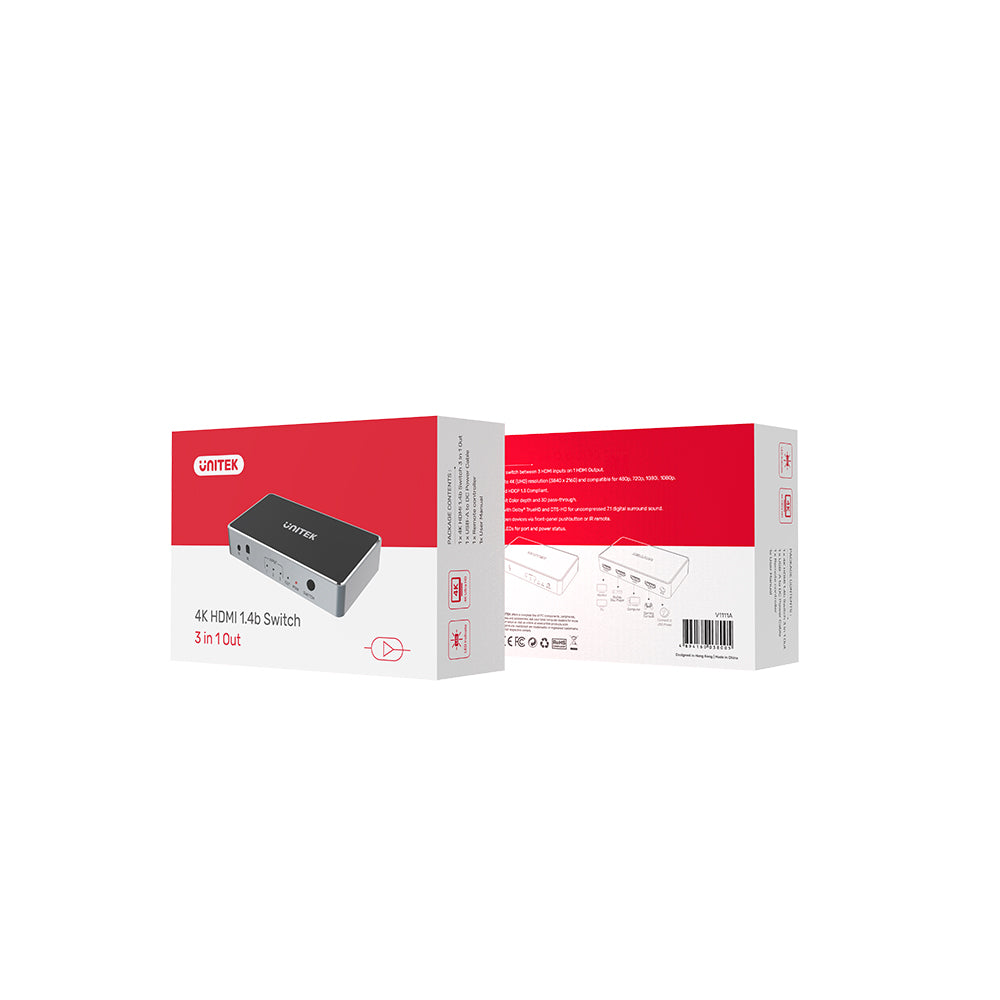 4K 30Hz HDMI Switch (3 In 1 Out)