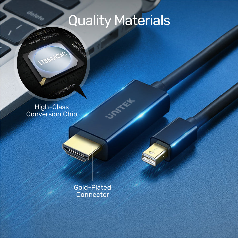 4K 30Hz Mini DisplayPort 轉 HDMI 影音線
