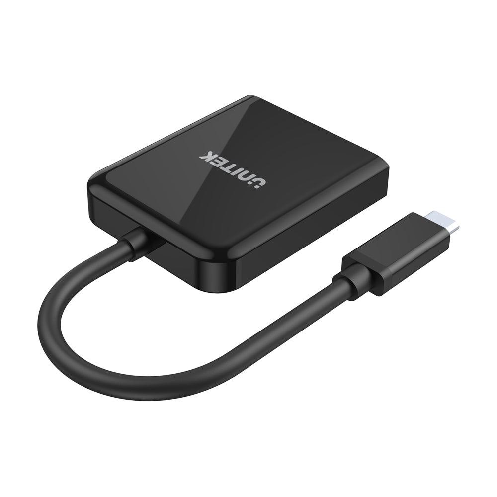 8K USB-C to Dual DisplayPort 1.4 Adapter with MST Dual Monitor