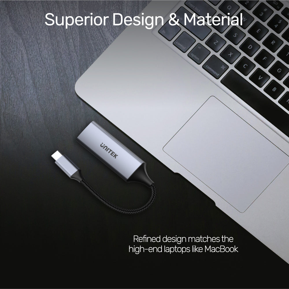 4K 60Hz USB-C to HDMI 2.0 Adapter with Nylon-Braided Cable