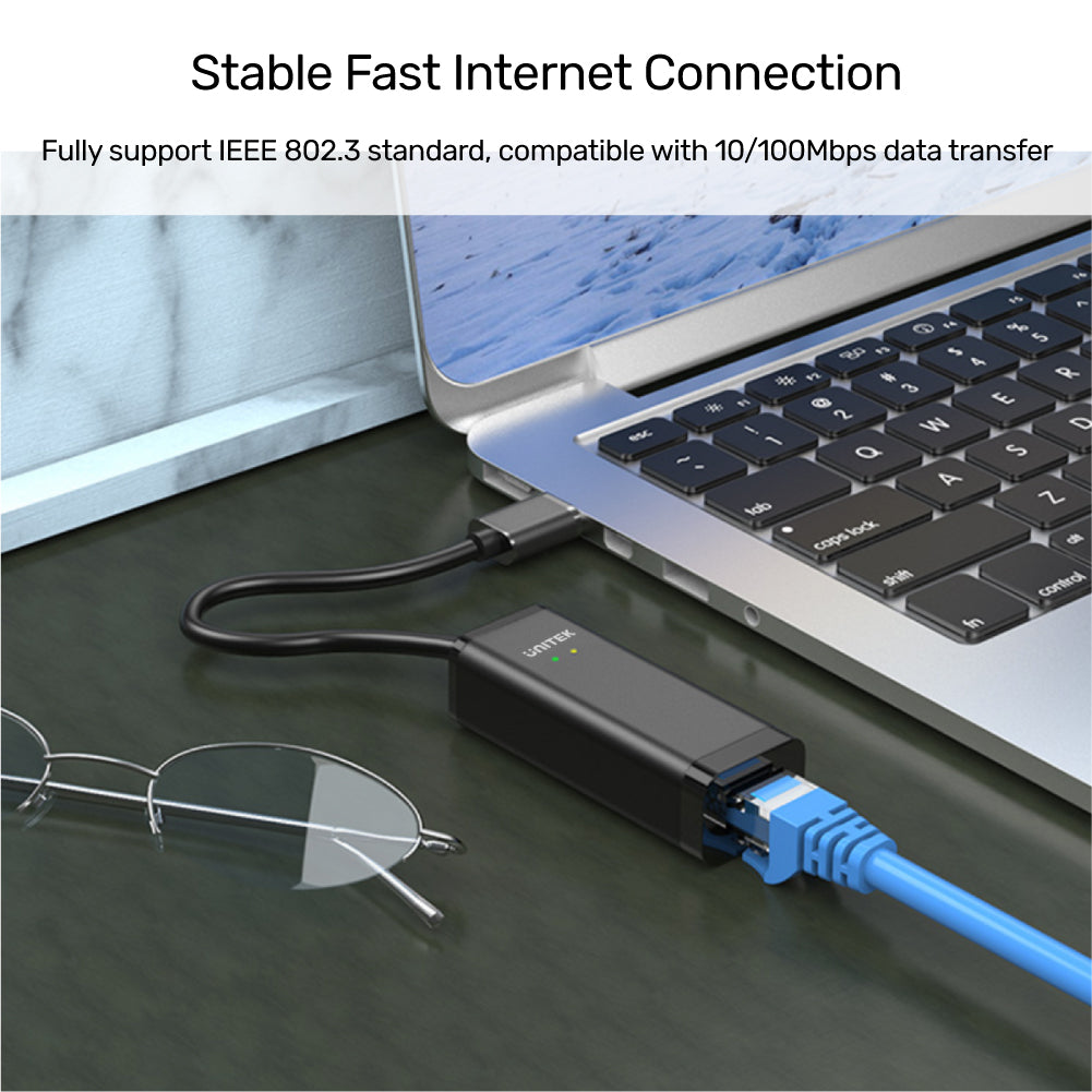 USB 2.0 to Ethernet Adapter in new Black Edition