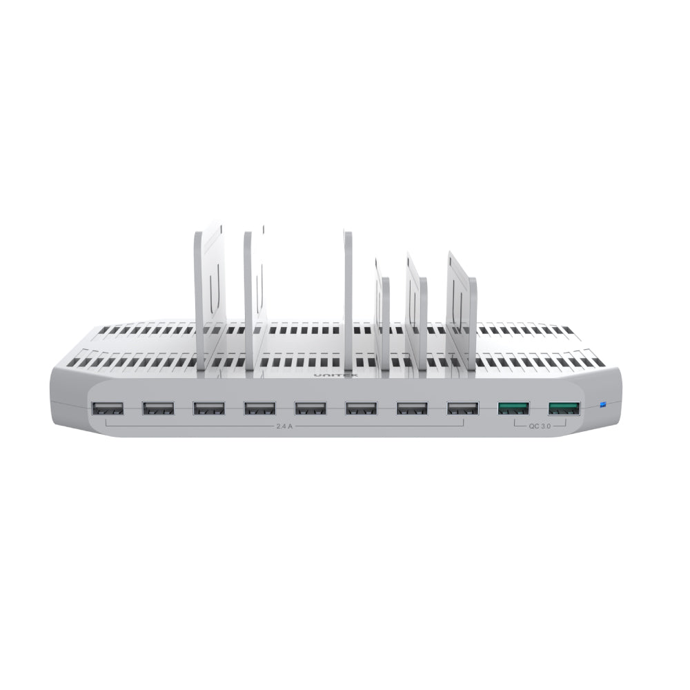 96W 10 Ports QC 3.0 USB Charger Docking Station