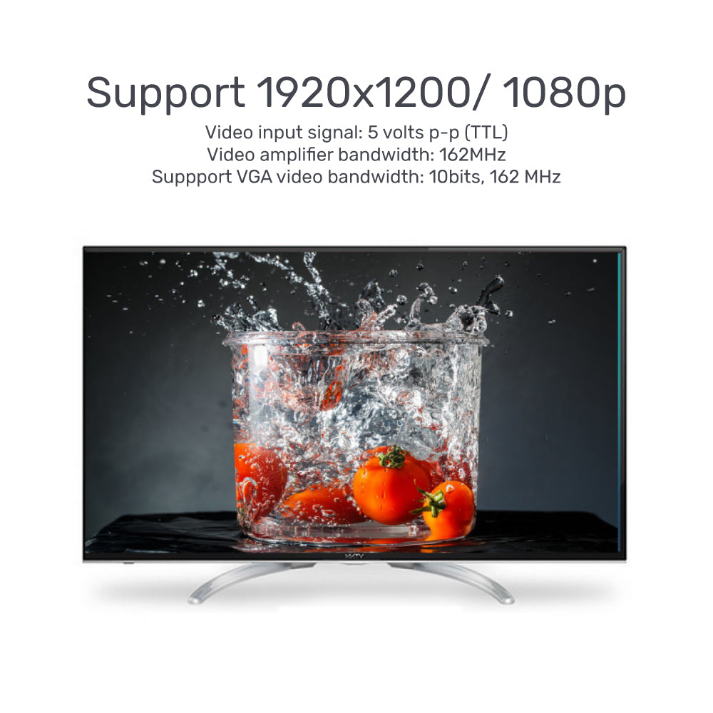 HDMI to VGA Adapter with 3.5mm for Stereo Audio