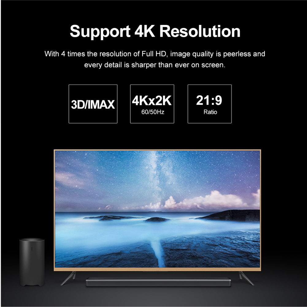 4K 60Hz HDMI Cable (Braided Cable Coat)