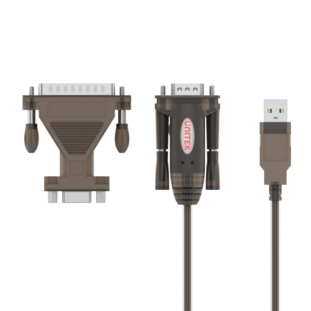 USB 轉 RS232 串行接口轉接器 (附送 DB9F 轉 DB25M 轉接器)