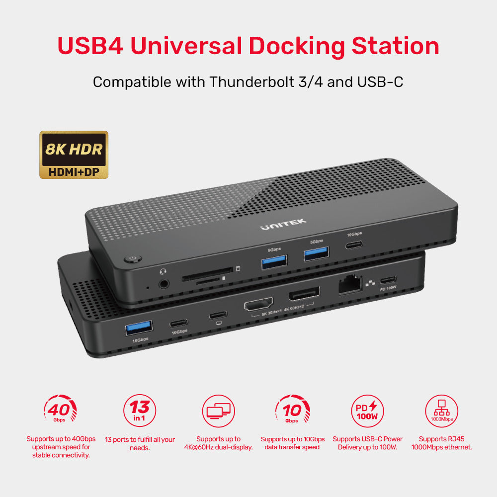 USB4 8K 多端口 Hub