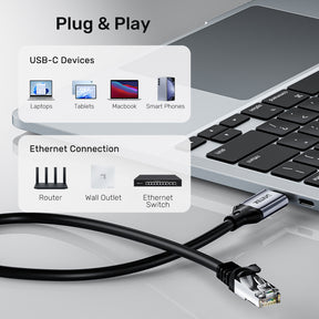 USB-C 轉乙太網路線