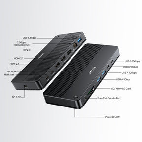 USB-C 8K 擴充基座 100W PD