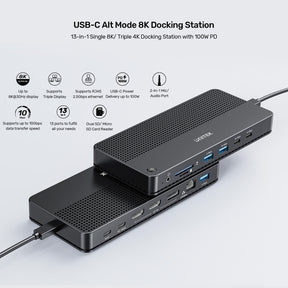 USB-C 8K 擴充基座 100W PD