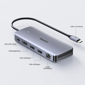 6合1 USB-C Hub配備 M.2 SSD Enclosure