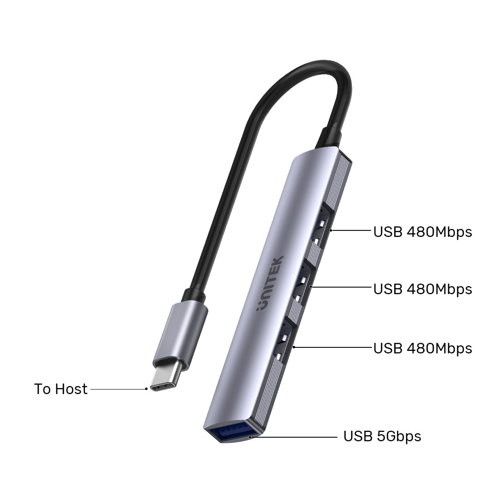 4 合 1 USB C集線器