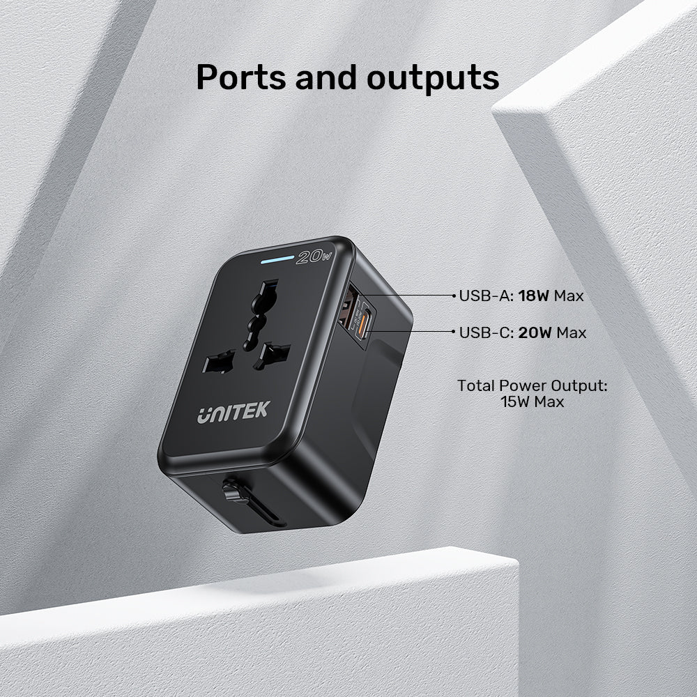 20W 全球通用旅行充電器