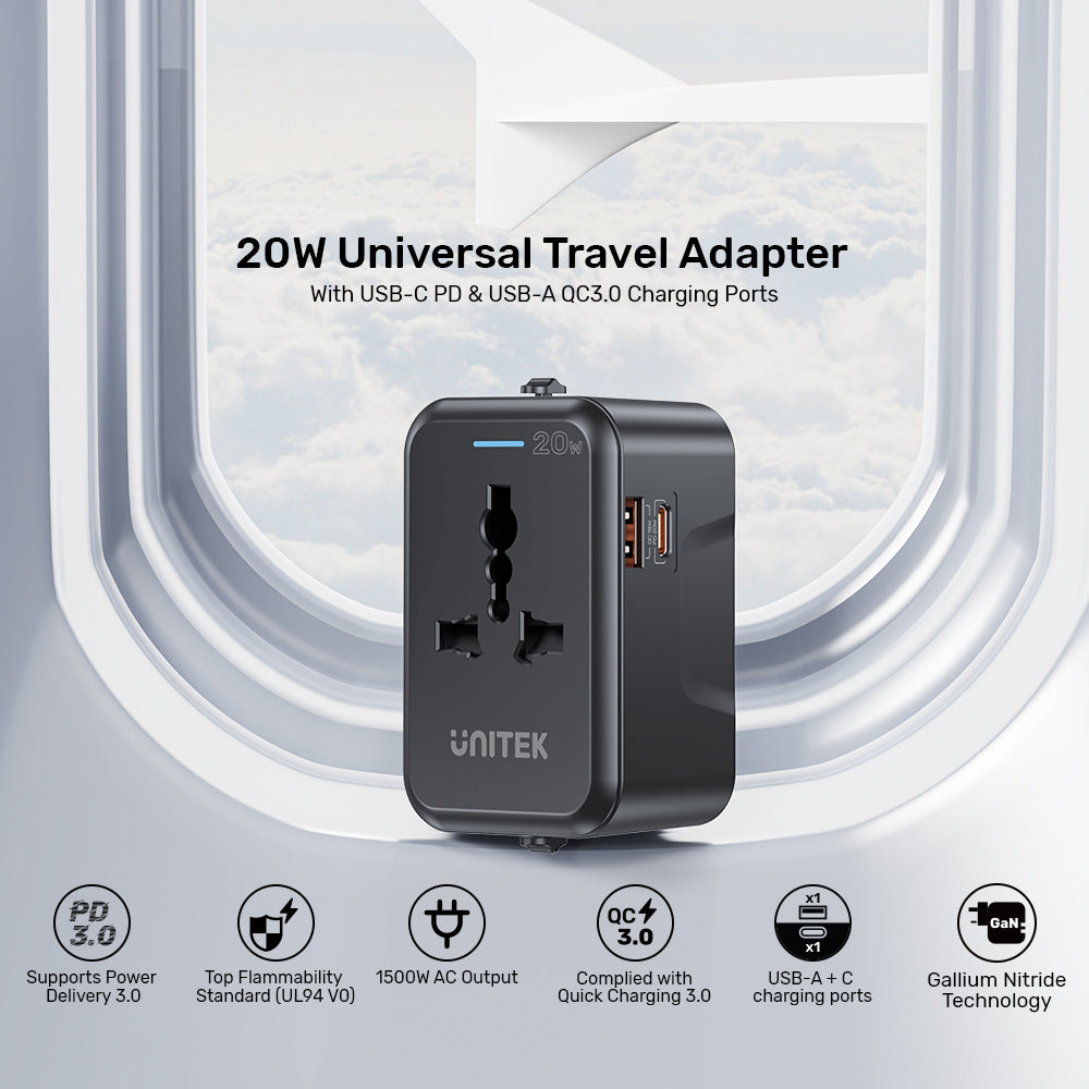 20W 全球通用旅行充電器