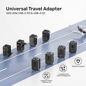 20W 全球通用旅行充電器