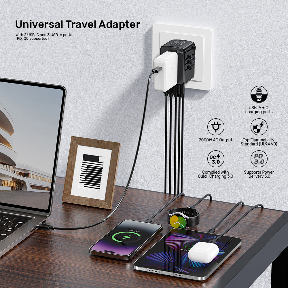 35W 全球通用旅行充電器
