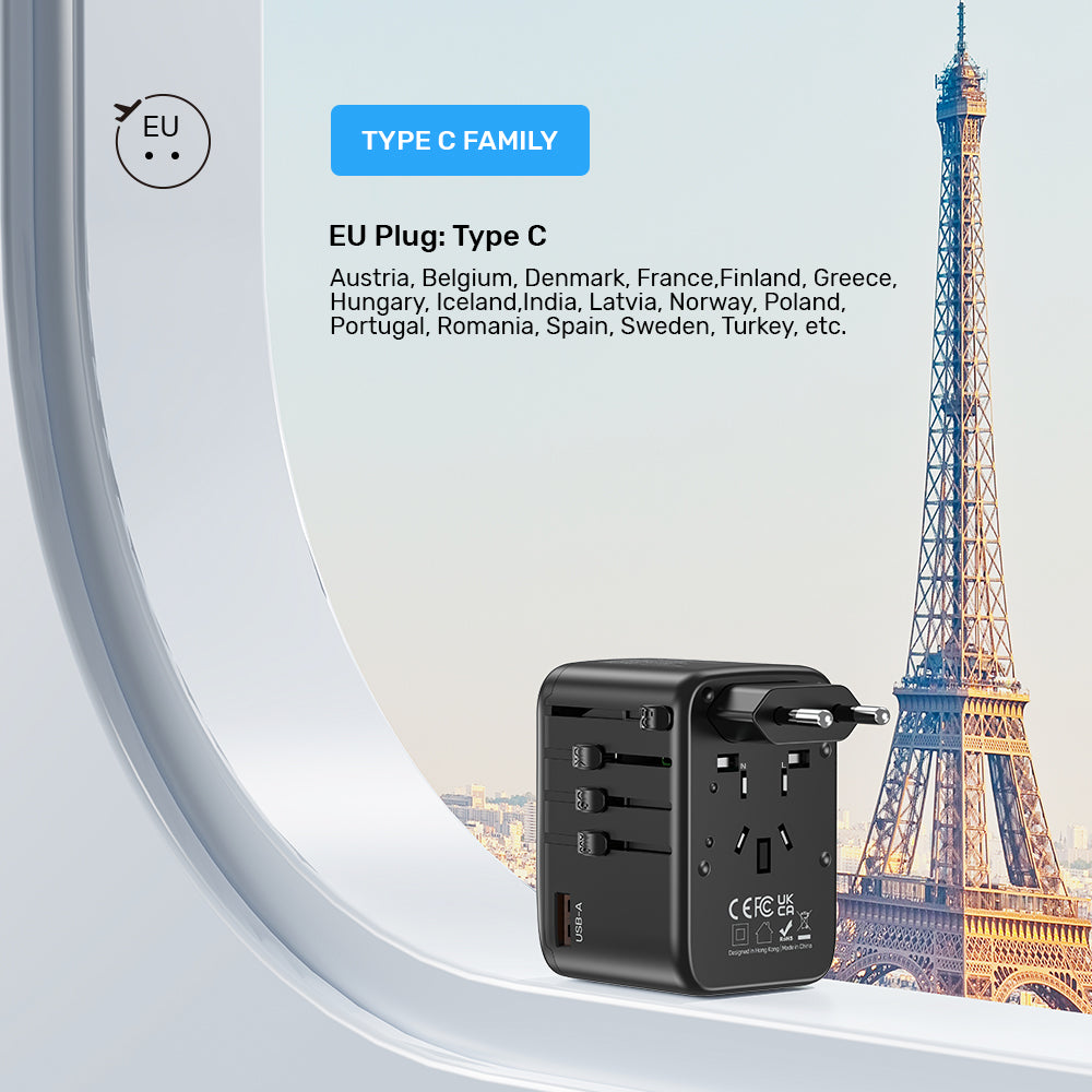GaN 65W Universal Travel Adapter