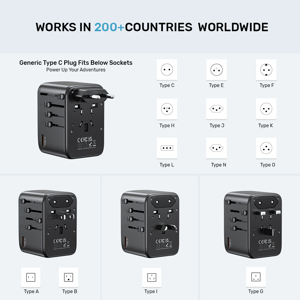 GaN 65W Universal Travel Adapter