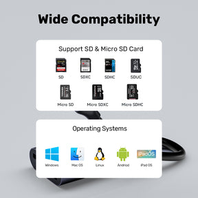 2-in-1 USB-C/A SD4.0 Card Reader